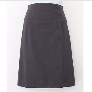 Elevenses Anthropologie Button Skirt